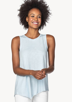 Asymmetrical Crewneck Tank