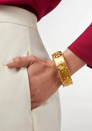 Flora Statement Hinge Bangle