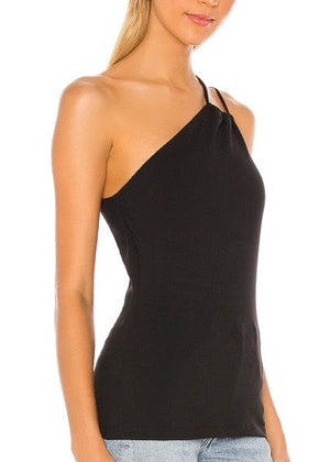 Open Gathered Shoulder Top