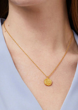 Trieste Coin Solitaire Necklace